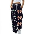 thumbnail image 3 of QATAINLAV Pants for Women St. Patrick's Day Drawstring Joggers Sweatpants Baggy Casual Trousers with Pockets Loungewear, Black, M, 3 of 6