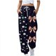 thumbnail image 2 of Pincandy Women's St. Patrick's Day Pants - Printed, Elastic Waist with Tie & Pockets, Cuffed Leg for Holiday & Daily Wear, 2 of 5