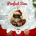 thumbnail image 2 of Pekingese Dog Ornament - Pet Ornament for Christmas Tree - 3" Round Ceramic - Printed in USA - Puppy New Dog - Dog Mom - Dog Dad - Pet Owner - Xmas Decoration DOG0156, 2 of 5