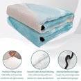 thumbnail image 4 of Queen Quilt Set 90''x96'', Blue Coastal Wave Lightweight Summer Bedspread Coverlet Set with 2 Pillow Shams, Summer Modern Ocean Beach Breathable All Season Quilt Bedding for Bedroom/Guest Room, 4 of 9
