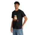 thumbnail image 6 of Hamster Lit Unisex Heavy Cotton Tee Cute Animal Lover Bookworm Teeshirt, 6 of 12