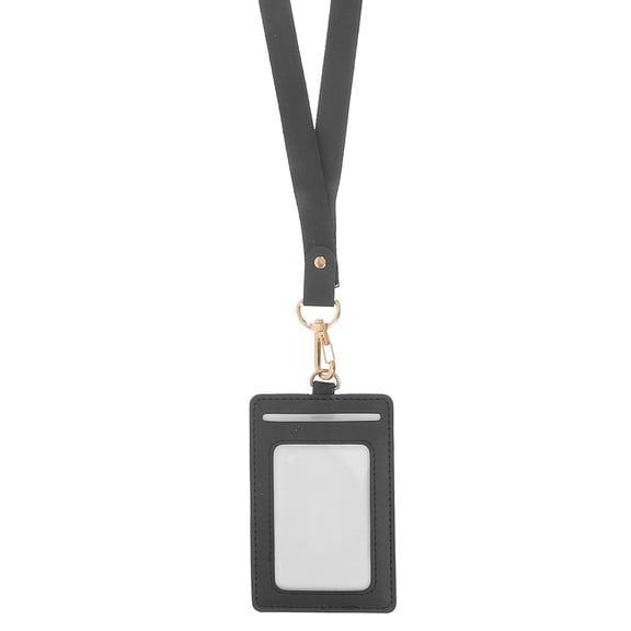 WORGEOUS Badge Lanyard Card Holder Name Badges with Lanyards Staff Black