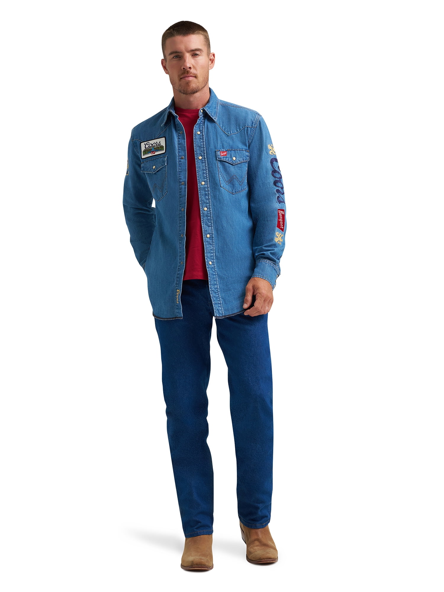 Wrangler® x Coors® Denim Shirt, Sizes S-2XL
