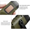 thumbnail image 2 of justharion Portable Solar Powered Flashlight Hiking Mountaineering Trekking Hunting Emergency Light Plastic LED Torch Rechargeable Lamp Yellow, 2 of 7