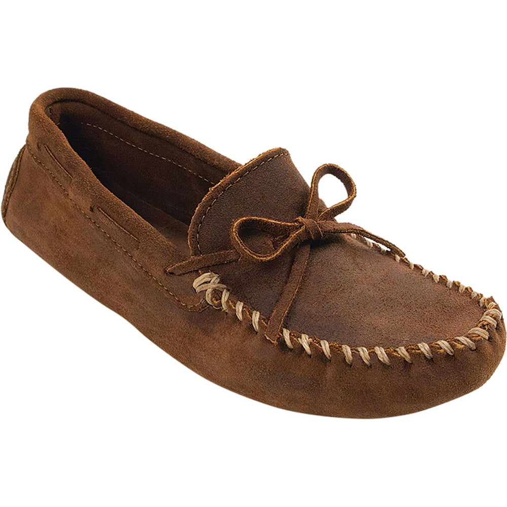 minnetonka cowhide driving moc
