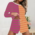 thumbnail image 2 of YUGYXL Festival Outfits for Women Womens 2 Piece Lounge Set Oversized Long Sleeve Sweater Top and Shorts Trendy Casual Waffle Knit Outfits Orange S, 2 of 6