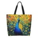 thumbnail image 1 of Fotbe Peacocks Bolsa Tote Estética de Lona con Estampado para Mujer - Bolsa Reutilizable de Hombro Casual para Vacaciones, Compras, Trabajo y Gimnasio, 1 of 8