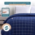 thumbnail image 5 of Casa Platino Navy Blue Blanket King Size - Pre-Washed King Size Blanket Only - Lightweight Duvet King - All Season King Blanket - Microfiber Down Alternative Blanket King Size- Navy, 5 of 8