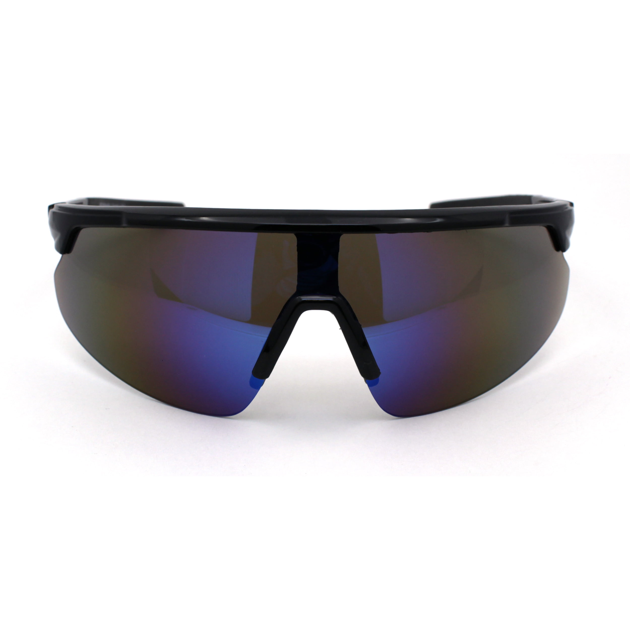 Men's Sport Sunglasses Mirror Color Lens UV400 Sports Wrap 