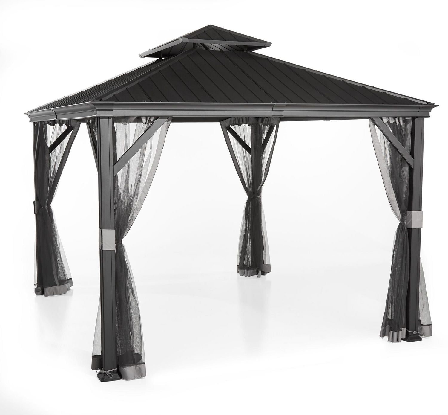 Hometrends  10 ft. x 12 ft. Hardtop Aluminum Gazebo