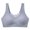Blue, variant on Kureaily Women's Summer Comfort Sports Fitness Gathering Traceless Latex Large Back Bra Comfort Push Up Bras