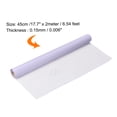 thumbnail image 2 of Uxcell 17.7 Inch x 6.56 Feet Stick Wall-paper Self Adhesive Removable Purple, 2 of 4