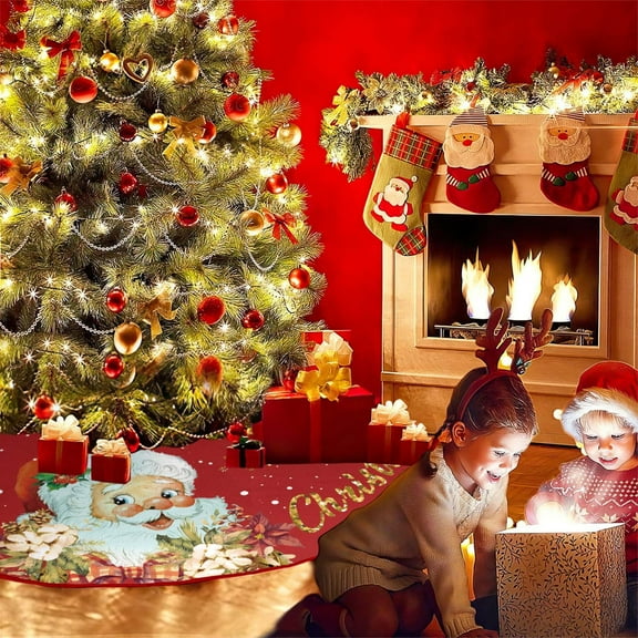 Bpyeka Christmas Tree Skirt Christmas Decoration Tree Skirt Christmas Tree Decoration Ornaments,Christmas Supplies,Christmas Decorations