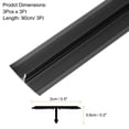 thumbnail image 2 of Uxcell 3 Pcs Aluminum T Molding Floor Transition Strip for Laminate Flooring (0.8"x3 Ft, Black), 2 of 6