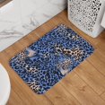 thumbnail image 6 of Crystal Velvet Floor Mat 23.6x15.7in Square Lock Edge Easy Cleaning Using Woven Technique Corrosion Resistant Bottom Drop Plastic Animal Print Style Aliceblue_4, 6 of 7