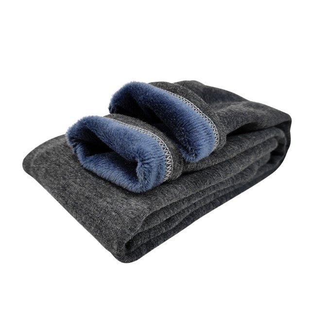 KAWELL Legging Doublé en Molleton pour Fille Pantalon d'Hiver Chaud Coton Uni