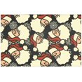 thumbnail image 1 of EREHome Santa Claus Snowflake Placemat Plate Holder Set of 4, Table Mats Protector 12x18 inch, 1 of 5
