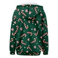 thumbnail image 5 of Womens Oversized Sweatshirts Christmas Print Long Sleeve Full Zip Up Hoodies Fall Fashion Jackets Winter Y2k Clothes, 5 of 5