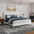 thumbnail image 1 of Berkshire King Wood Low Profile Platform Bed in White, 1 of 12