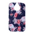 thumbnail image 1 of Milaget Adult Bib for Eating Large Waterproof Clothing Protector for Senior Citizens flower printed, 1 of 9