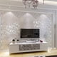 thumbnail image 2 of 3D Flower Embossed Wallpaper, Removable Wall Decals For Bedroom, Living Room, Home Decor Wallpaper (without Glue), 20.86in*393.7 Inches, 2 of 4