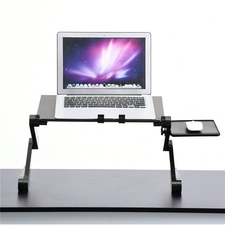 HURRISE 360? Adjustable Foldable Laptop Desk Multiple Uses Computer Monitors Table Stand Holder w/ Cooling Dual Fan Mouse Boad,adjustable laptop (Best Laptop For Multiple Monitors)