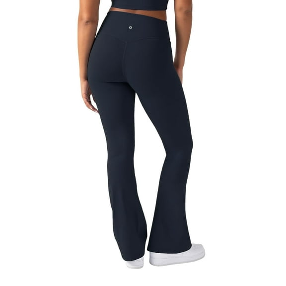 YITTY Active Women's UltraLuxe Kick Flare High Waist Legging, Athleisure, 4-Way-Stretch, Deep Navy, 2X, Regular | 32" Inseam