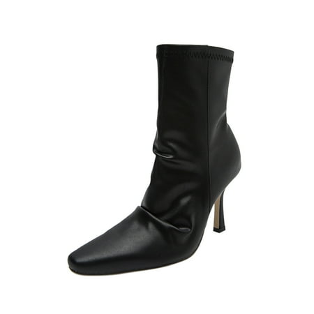 

Boots For Women Ankle Boots Pointed Toe Temperament Short Boots Leather Boots Single Boots Shoes