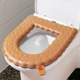 thumbnail image 3 of Thicken Toilet Seat Cover Bathroom Washable Practical Flexible with Portable Handle Waterproof for Dorm Home Farmhouse Travel Coffee, 3 of 8