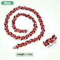 thumbnail image 3 of Uxcell 1-Pack 1 Yarda 14 mm Cadena de Strass de Cristal Cierra Ojo de Caballo para Manualidades/Ropa [Rojo], 3 of 7