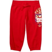 Juniors' Live Love Cropped Athletic Pants