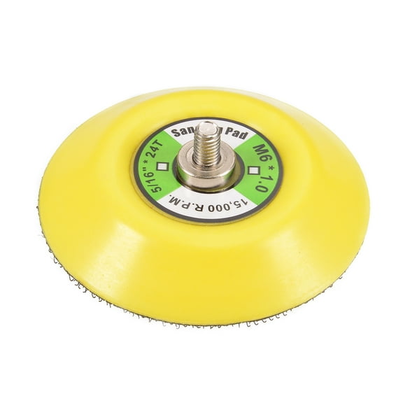 Unique Bargains 3 inch Hook and Loop Backing Sanding Pads with M6x1mm Thread for Diamond Polishing Pads
