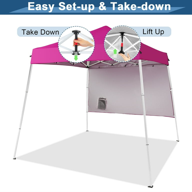Zimtown 6x6 ft Pop Up Canopy Tent,Slant Legs,Outdoor Canopy One