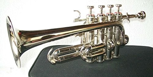 Sai Musical Piccolo Trumpet Bb Nickel Silver With Case Mouthpiece Nicely TunedS