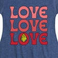 thumbnail image 3 of The Grinch - Grinch Love Stack  - Toddler & Youth Girls Fit & Flare Dress, 3 of 4