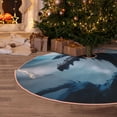 thumbnail image 6 of Daiia Blue Thunder Storm Dragon Drawing Merry Christmas Tree Skirt , Xmas Large Lace-up Tree Skirt, Santa Snowflakes Rustic Home Decorations New Year Party Farmhouse Decor-36", 6 of 7