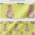 thumbnail image 2 of Soimoi Yellow Cotton Poplin Fabric Pig Animal Print Sewing Fabric Yard 56 Inch Wide, 2 of 7