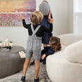 thumbnail image 4 of Ap Boys Mix N Match-Conjunto de ropa para niños, suéter de tres colores, Polo, pantalones y monos a cuadros estirados para bebés, otoño 2024, #7703, 4 of 4