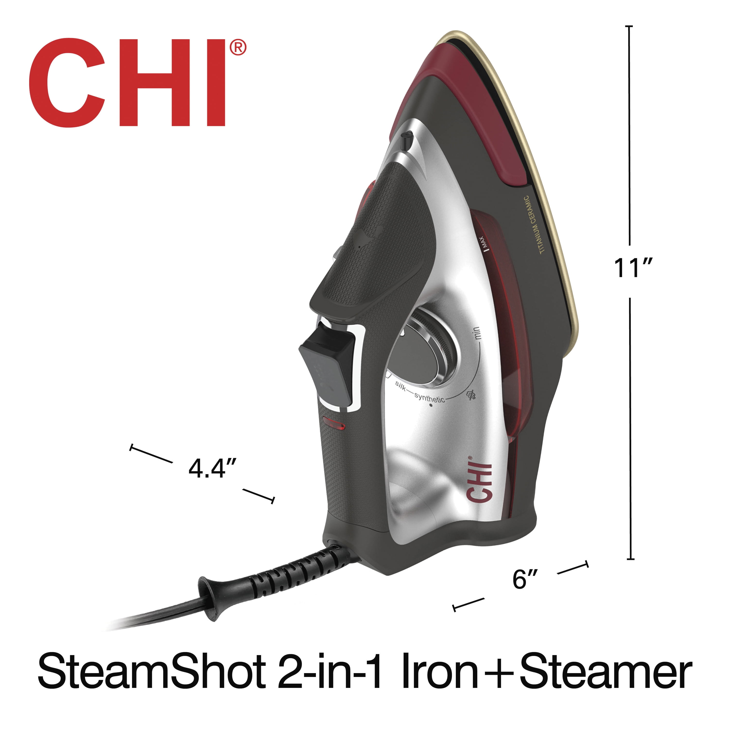 CHI SteamShot 2-in-1 Iron and Steamer