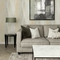 thumbnail image 2 of Brewster Torrance Neutral Distressed Geometric Unpasted Non Woven Wallpaper, 21-in by 33-ft, 57.8 sq. ft., 2 of 2