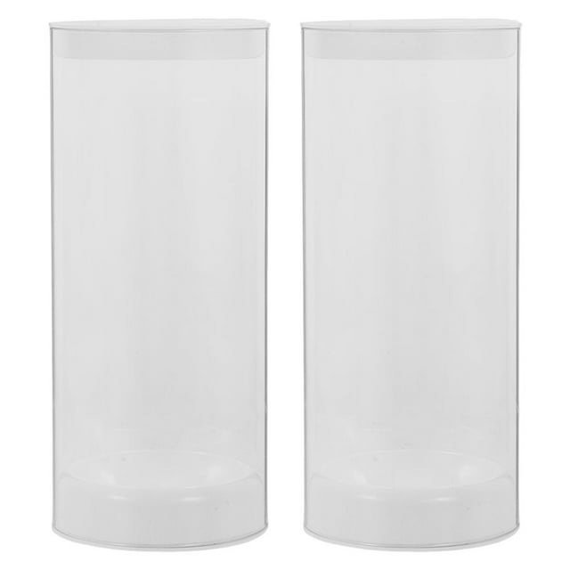 SHISUYAN 2 Pcs Boîte de Rangement Transparente pour Volant de Badminton Tube de Volant en Plastique Support en Plastique pour Usage Extérieur