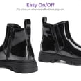 thumbnail image 3 of DREAM PAIRS Girls Chelsea Boots Side Zipper Lug Sole Ankle Booties Toddler/Little Kid/Big Kid, 3 of 5