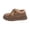 Khaki, variant on Women's Winter Faux Fur-Lined Slip-On Loafers Plush Shearling Lining for Cold-Weather Warmth