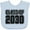 Blue, variant on Inktastic Class of 2030 Boys or Girls Baby Bib
