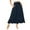 Navy, variant on VBTAPA High Waist Tiered Skirts for Women A-Line Long Skirt Summer Flowy Maxi Skirts Boho Beach Dress Black L
