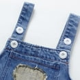 thumbnail image 6 of Otqutp Children Fall Leggings Children Toddler Kids Baby Boys Girls Denim Patchwork Overalls Suspender Pants Loose Casual Comfy Clothes (,6-12 Months), 6 of 8