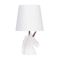 thumbnail image 1 of Simple Designs Sparkling White Unicorn Table Lamp, 1 of 9