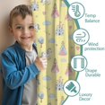 thumbnail image 3 of Blackout Kids Curtains,Yellow Princess Unicorn Pattern Childrens Insulated Curtains Set Of 2,Bedroom Essentials,Toddler Room Decor 42"x54", 3 of 5