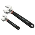 thumbnail image 2 of MAXPOWER 2PCS Adjustable Wrench Set, Professional Adjustable Shifter Movable Spanner with Double Dipping Handle, Drop Forged with Chrome Finish, Metric/SAE, Includes 6-Inch, 10-Inch, 2 of 15