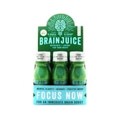 BrainJuice Nutrition Drink, Peach Mango, 2.5 fl oz, 12 Ct